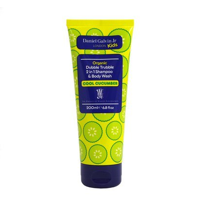 Daniel Galvin Jr Kids Dubble Trubble 2in1 Shampoo & Body Wash Cool Cucumber 200ml Daniel Galvin Jr Kids Dubble Trubble 2in1 Shampoo & Body Wash Cool Cucumber 200ml